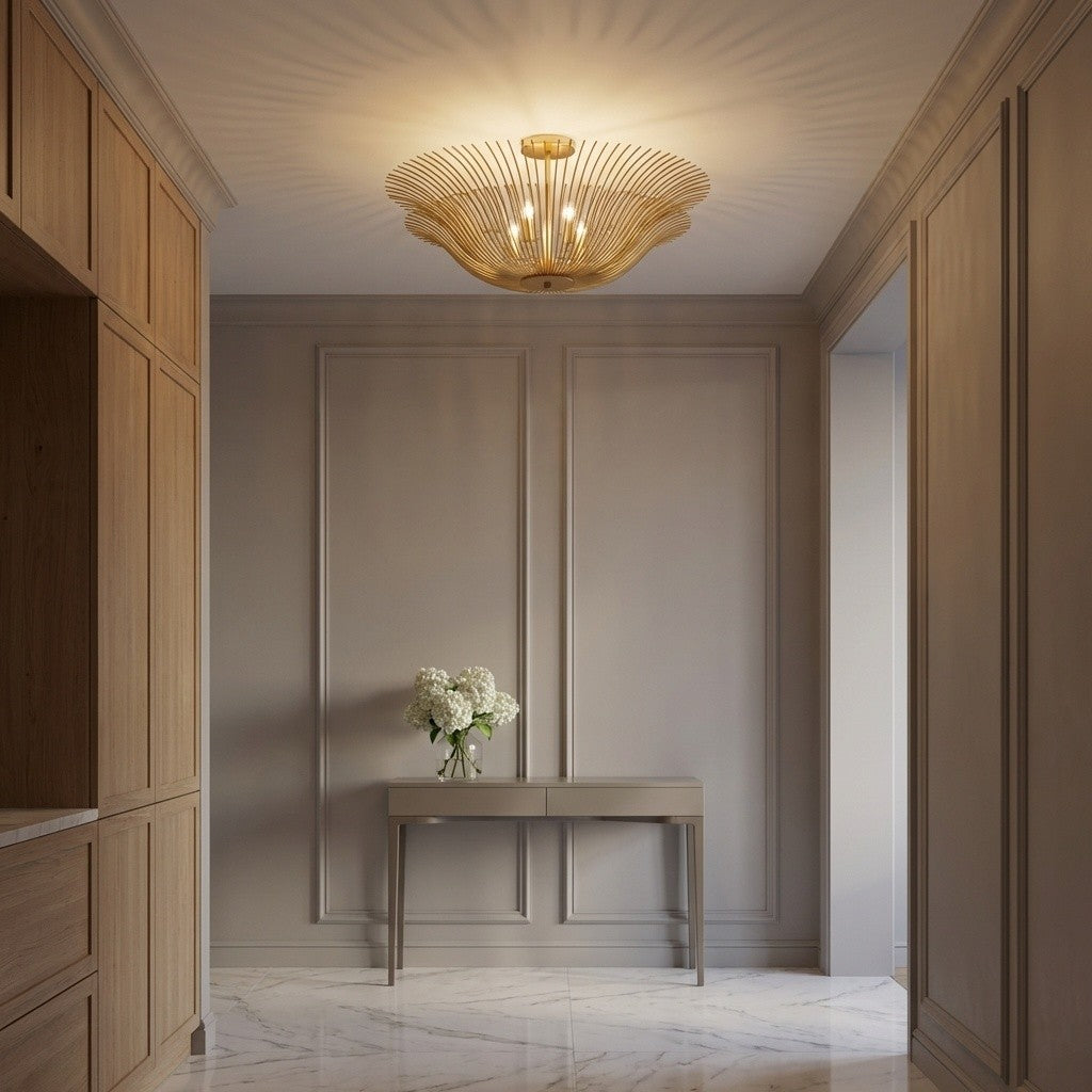 Visual Comfort Studio - LXF1024GD - Four Light Flush Mount - Dorelle - Gild | Gild