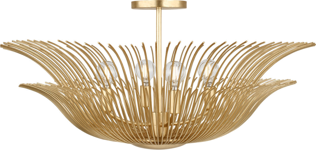Visual Comfort Studio - LXF1024GD - Four Light Flush Mount - Dorelle - Gild | Gild