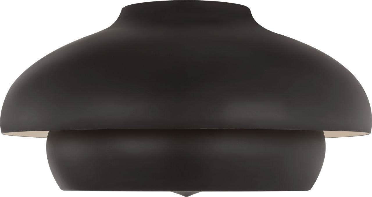 Visual Comfort Studio - LXF1031AI - One Light Flush Mount - Solene - Aged Iron | Aged Iron