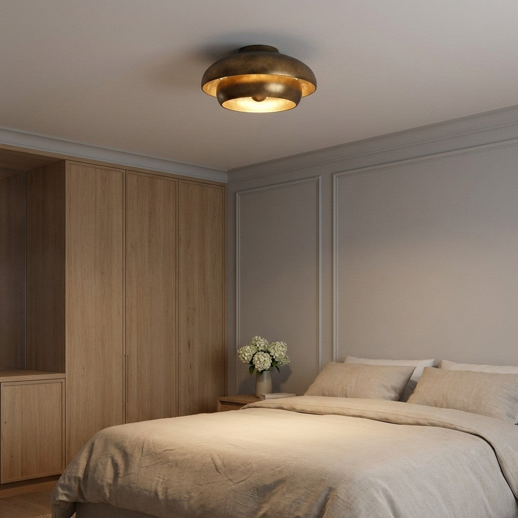 Visual Comfort Studio - LXF1031VGD - One Light Flush Mount - Solene - Vintage Gild | Vintage Gild