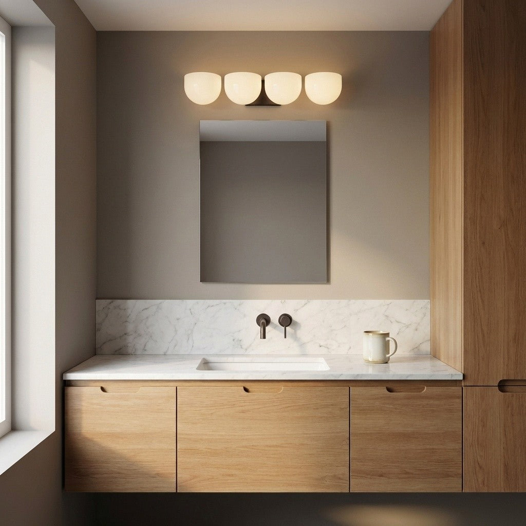 Visual Comfort Studio - LXV1004AI - Four Light Bath - Cheverny - Aged Iron | Aged Iron