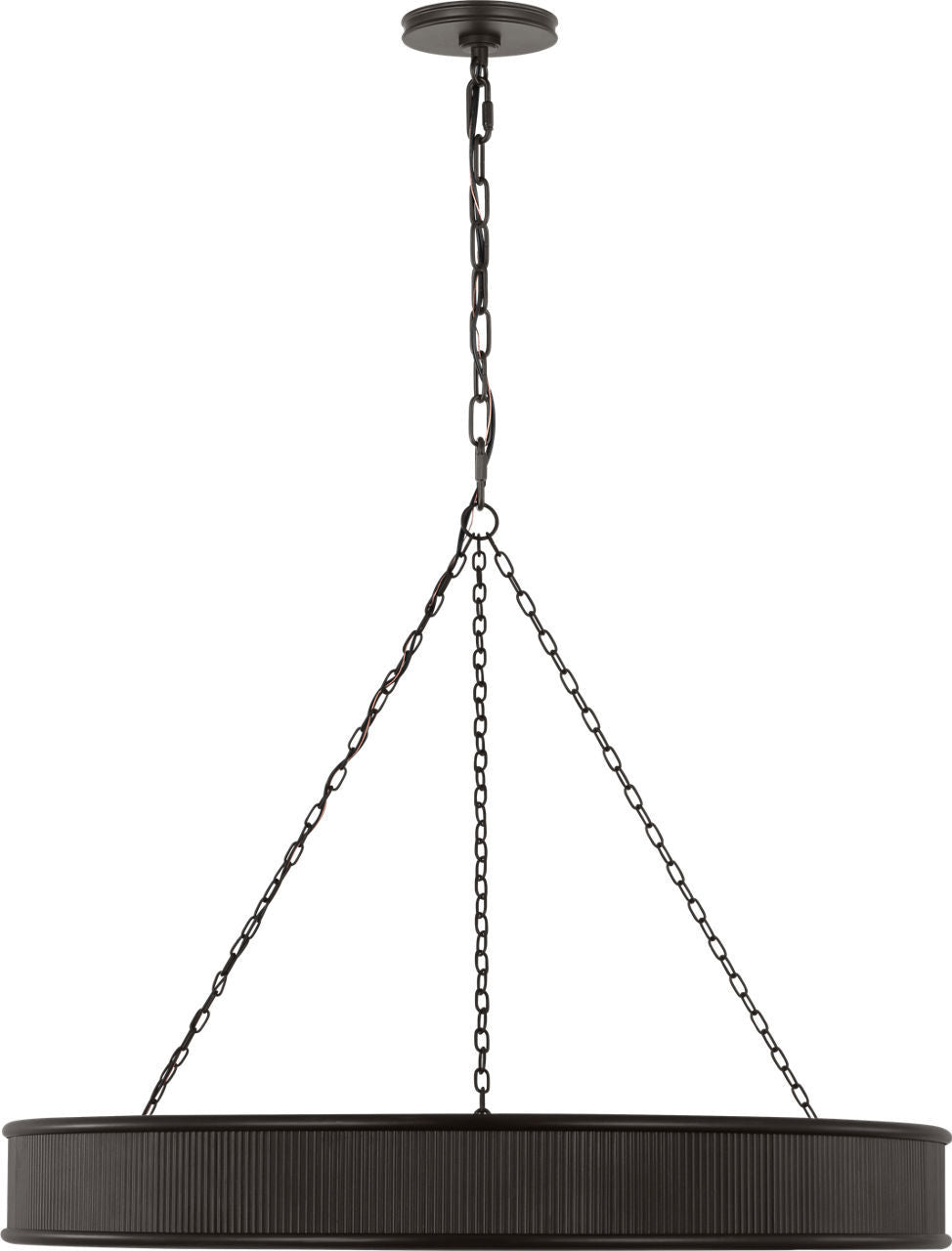 Visual Comfort Studio - PCC10110AI - Ten Light Chandelier - Ritz - Aged Iron | Aged Iron