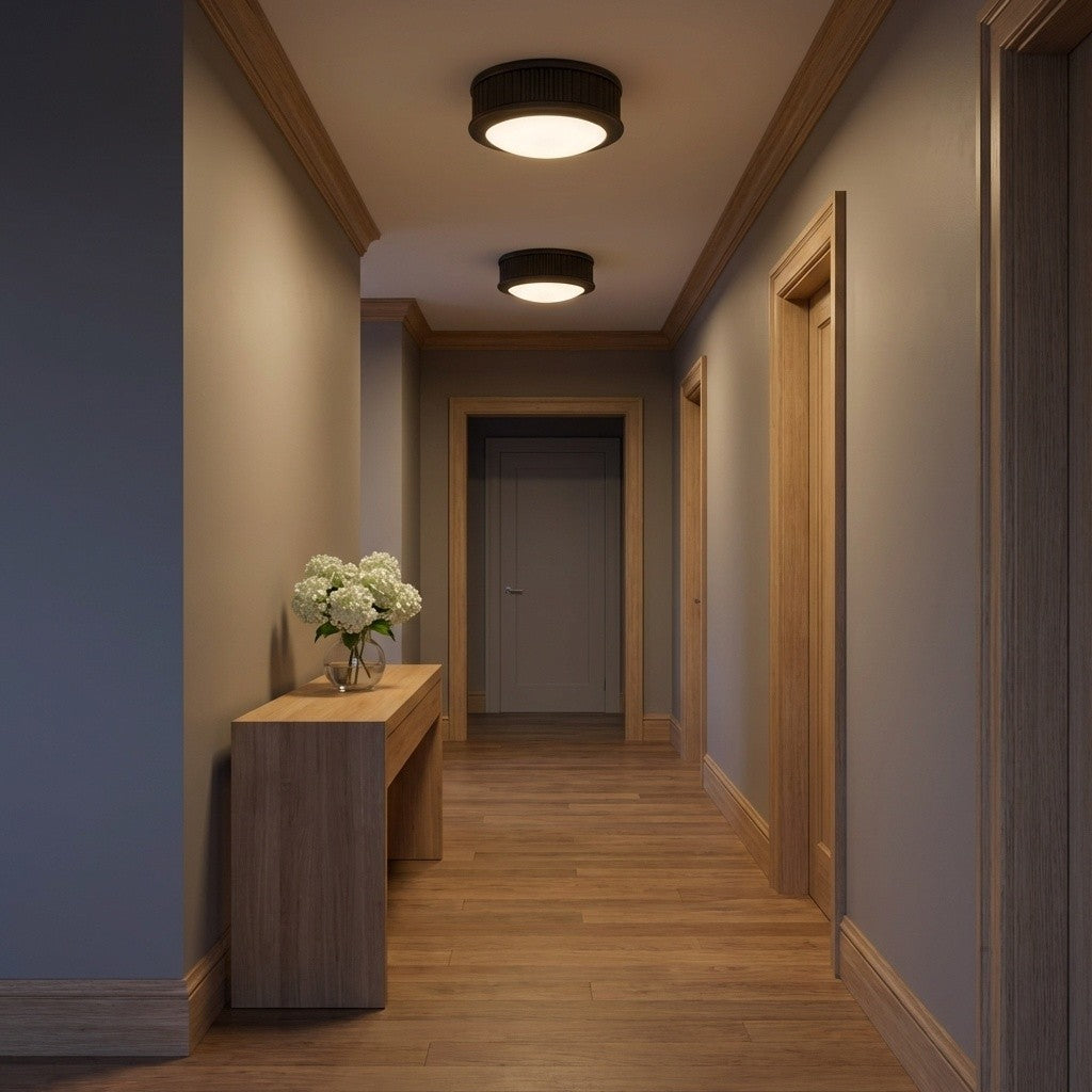 Visual Comfort Studio - PCF1001AI - LED Flush Mount - Ritz - Aged Iron | Aged Iron