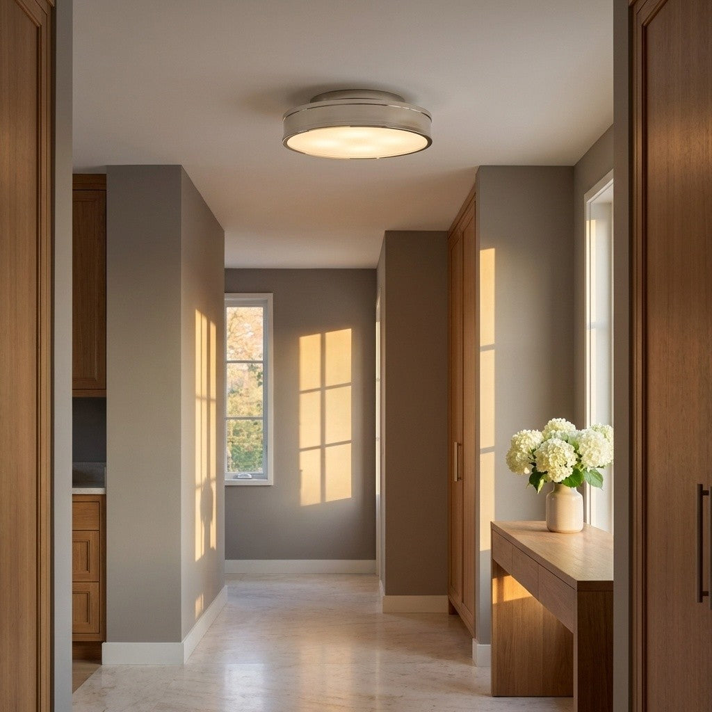 Visual Comfort Studio - PCF1041PN - LED Semi Flush Mount - Dupont - Polished Nickel | Polished Nickel