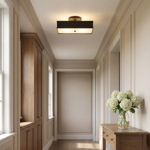 Visual Comfort Studio - PCF1071AI - LED Semi Flush Mount - Dupont - Aged Iron | Aged Iron