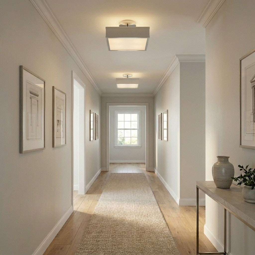 Visual Comfort Studio - PCF1071PN - LED Semi Flush Mount - Dupont - Polished Nickel | Polished Nickel