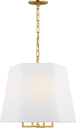 Visual Comfort Studio - PCP1024GD - Four Light Hanging Shade - Lille - Gild | Gild