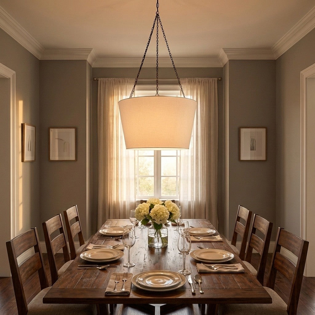 Visual Comfort Studio - PCP1033AI - Three Light Hanging Shade - Herve - Aged Iron | Aged Iron
