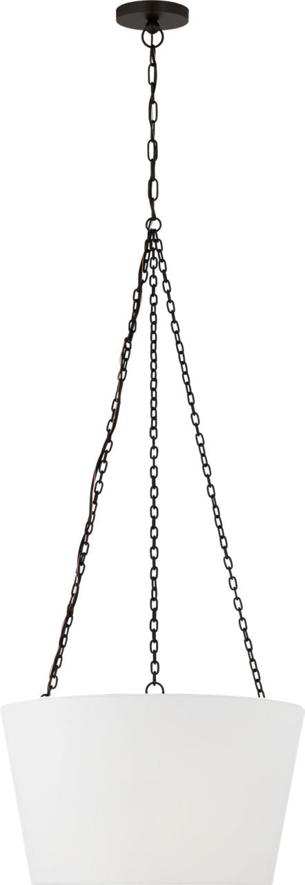 Visual Comfort Studio - PCP1033AI - Three Light Hanging Shade - Herve - Aged Iron | Aged Iron