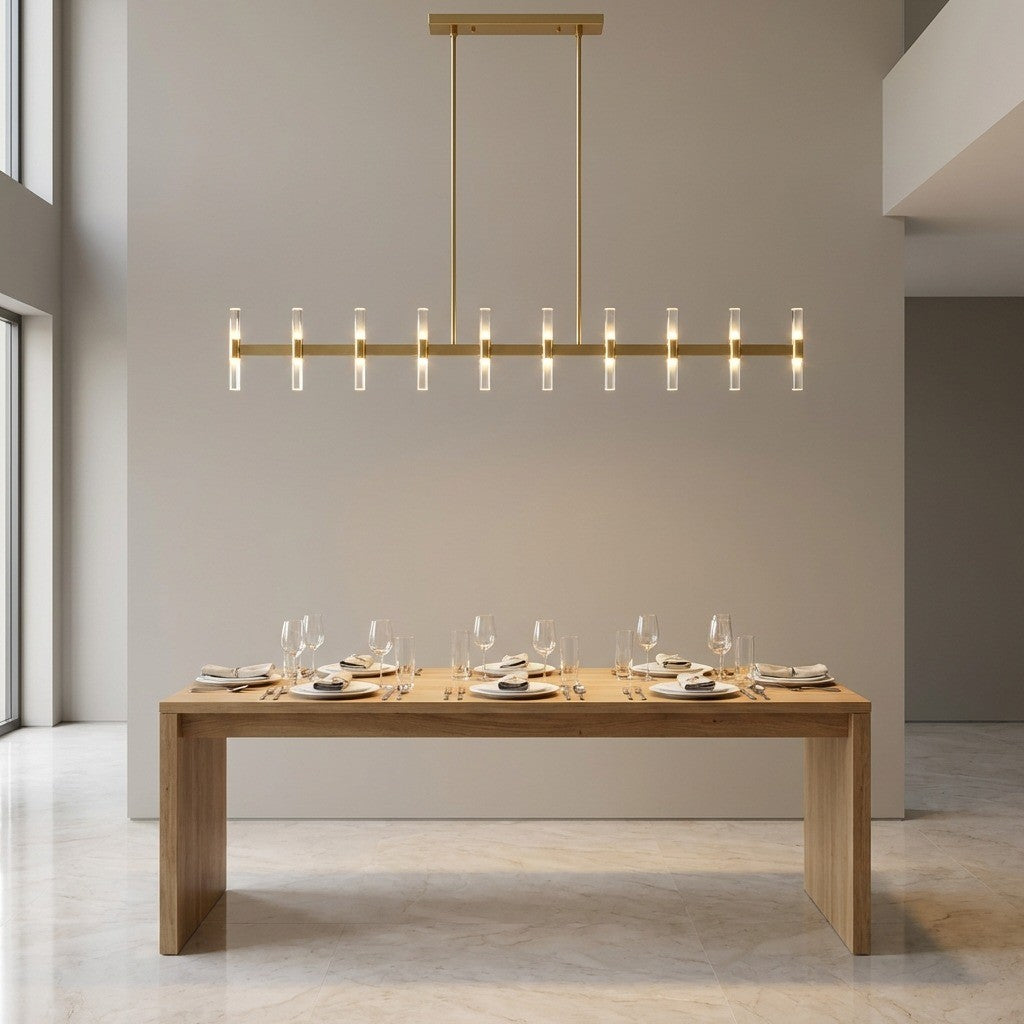 Visual Comfort Studio - SLC11120BBS - LED Linear Pendant - Silas - Burnished Brass | Burnished Brass