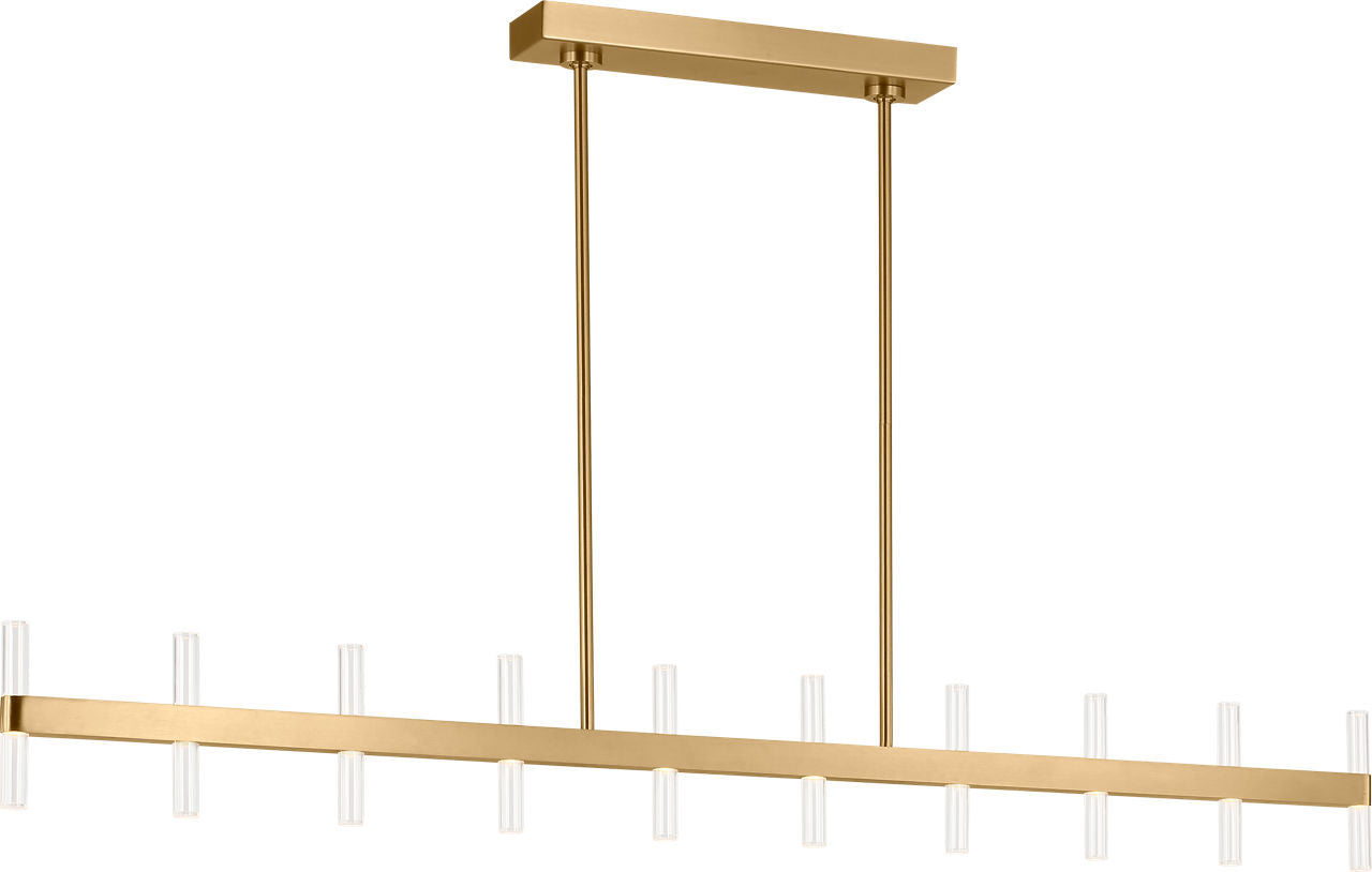 Visual Comfort Studio - SLC11120BBS - LED Linear Pendant - Silas - Burnished Brass | Burnished Brass