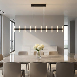 Visual Comfort Studio - SLC11120MBK - LED Linear Pendant - Silas - Midnight Black | Midnight Black