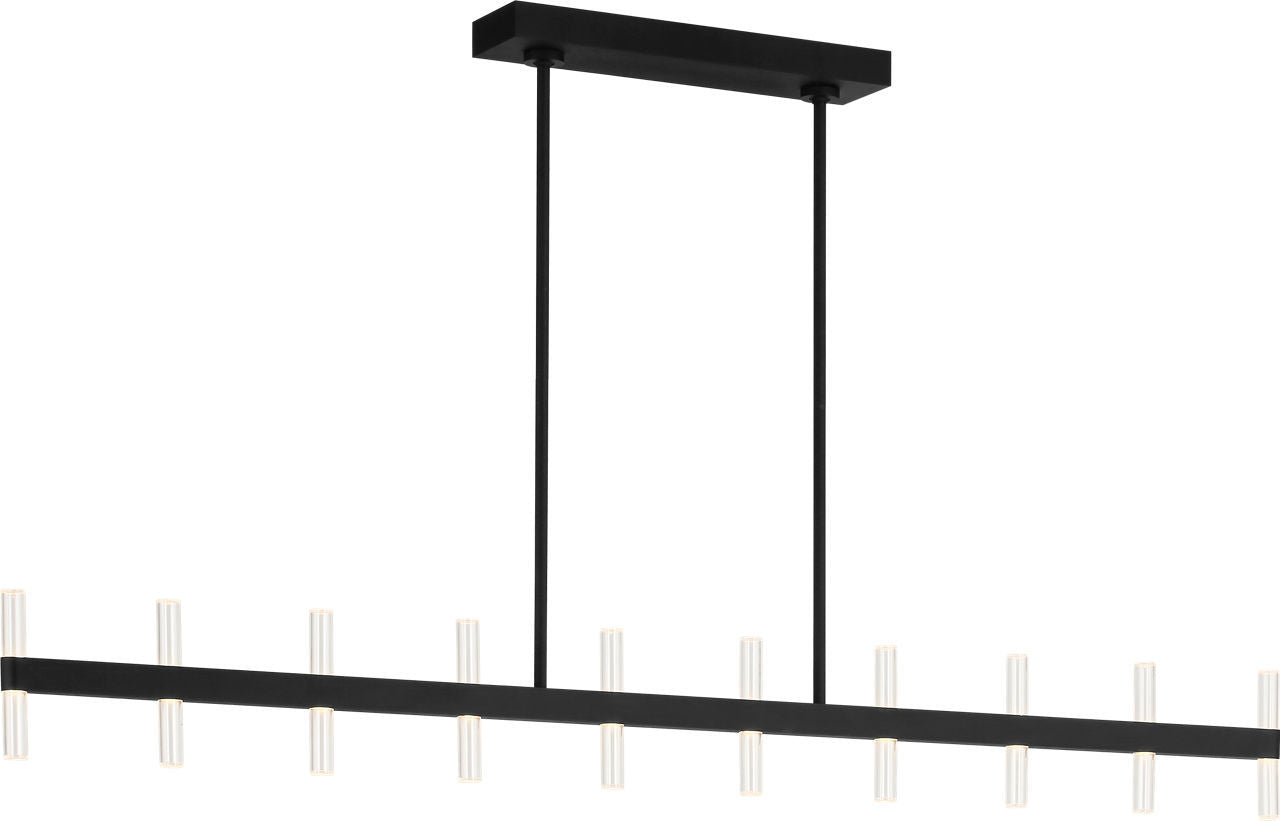 Visual Comfort Studio - SLC11120MBK - LED Linear Pendant - Silas - Midnight Black | Midnight Black