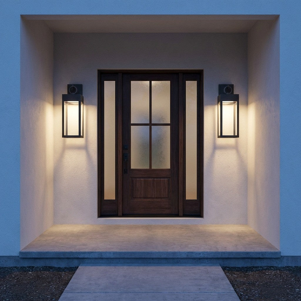 Visual Comfort Studio - SLO1381TXB - LED Wall Lantern - Sesha - Textured Black | Textured Black