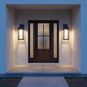 Visual Comfort Studio - SLO1381TXB - LED Wall Lantern - Sesha - Textured Black | Textured Black