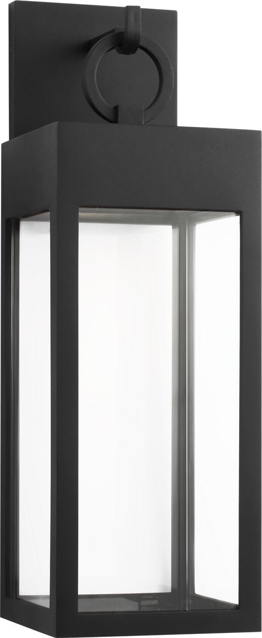 Visual Comfort Studio - SLO1381TXB - LED Wall Lantern - Sesha - Textured Black | Textured Black