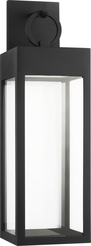 Visual Comfort Studio - SLO1401TXB - LED Wall Lantern - Sesha - Textured Black | Textured Black