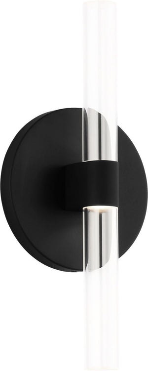 Visual Comfort Studio - SLW1082MBK - LED Wall Sconce - Silas - Midnight Black | Midnight Black