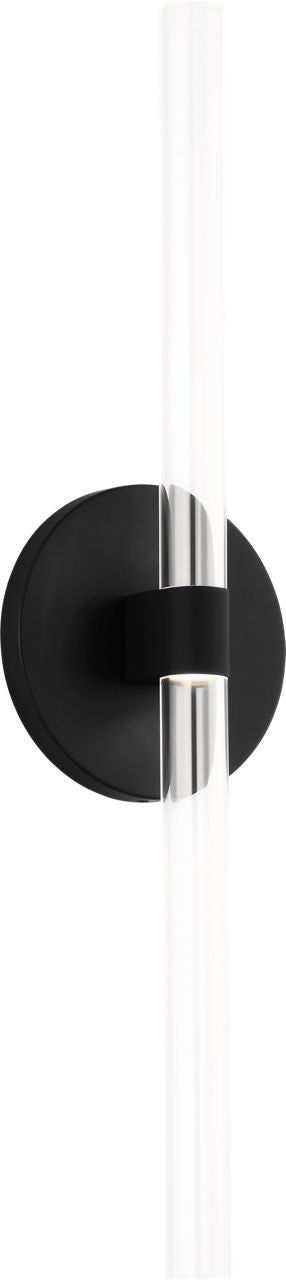 Visual Comfort Studio - SLW1092MBK - LED Wall Sconce - Silas - Midnight Black | Midnight Black
