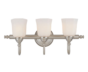 Savoy House - 8-1062-3-SN - Three Light Bath Bar - Brunswick - Satin Nickel