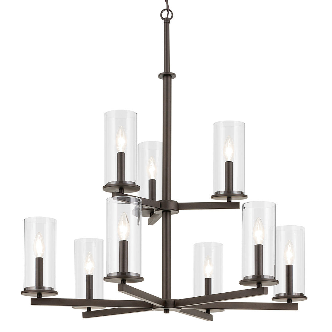 Kichler - 44014OZ - Nine Light Chandelier - Crosby - Olde Bronze