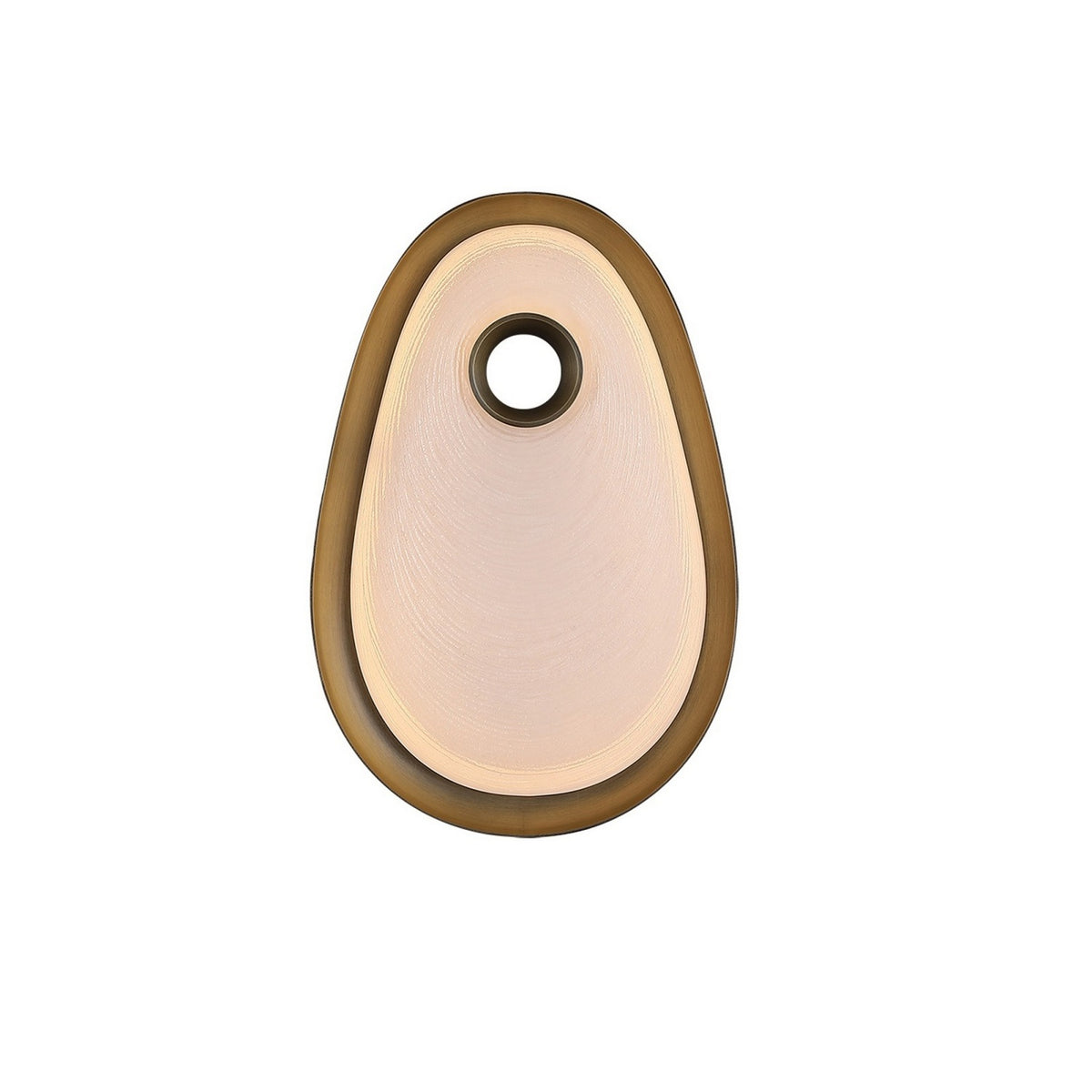 Avenue Lighting - HF7111W-AB-WHT - LED Wall Sconce - Palmea - Aged Brass