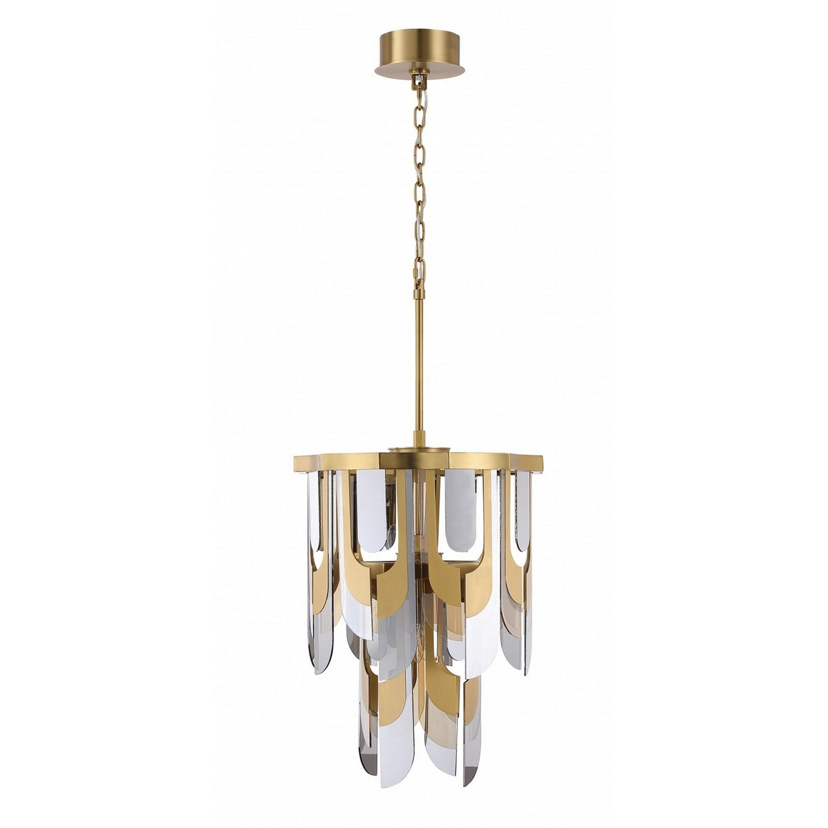 Avenue Lighting - HF7171-AGB - Seven Light Pendant - Paramount - Aged Brass