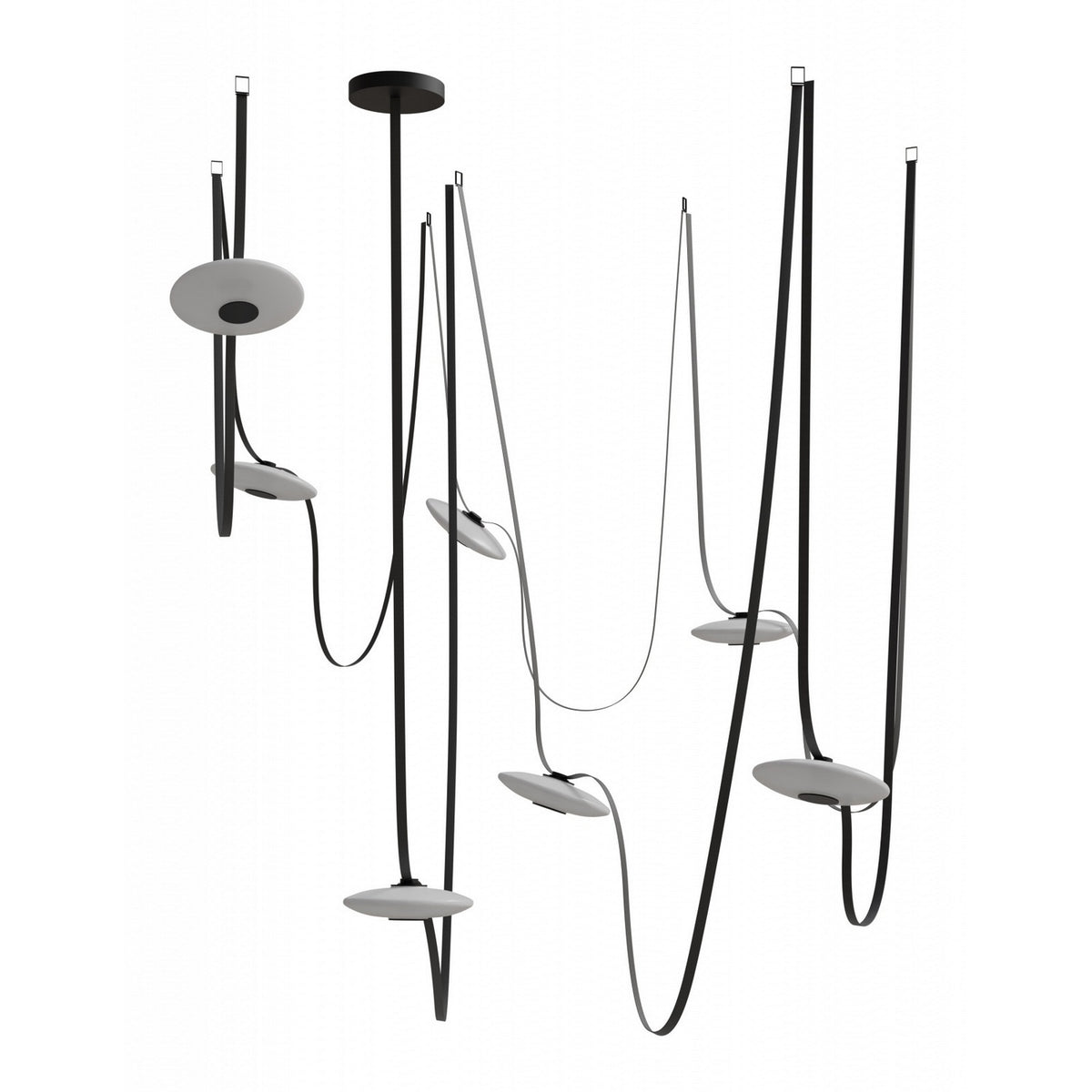 Avenue Lighting - HF7207-G201-BLK - LED Chandelier - Fremont - Black