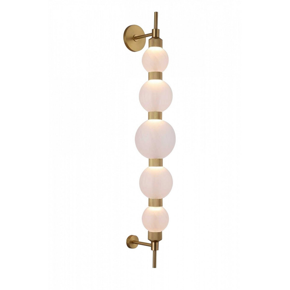 Avenue Lighting - HF7950-AB-WHT - LED Wall Sconce - Zayna - Aged Brass