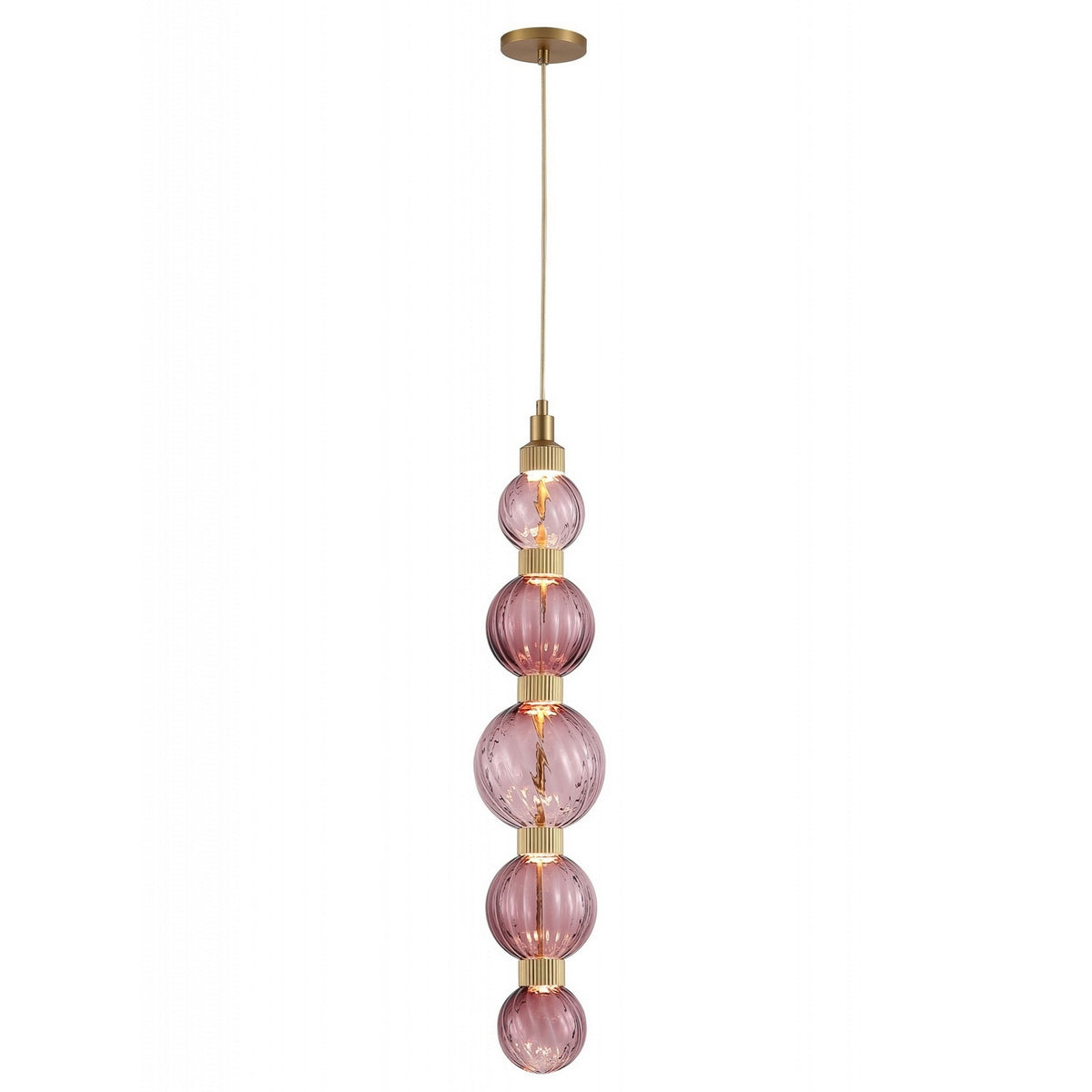 Avenue Lighting - HF7960-AB-PUR - LED Pendant - Zayna - Aged Brass