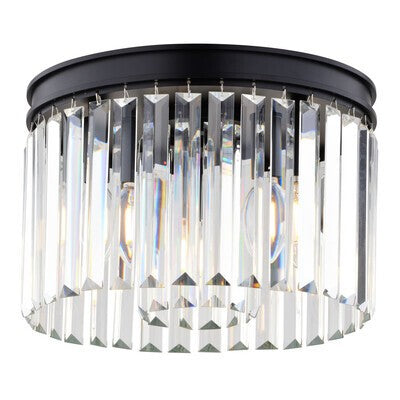Vaxcel - C0321 - Three Light Flush Mount - Allerton - Matte Black