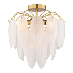 Vaxcel - C0334 - Four Light Semi-Flush Mount - Burbank - Muted Gold
