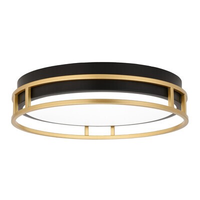 Vaxcel - C0342 - LED Flush Mount - Northgate - Matte Black/Satin Gold