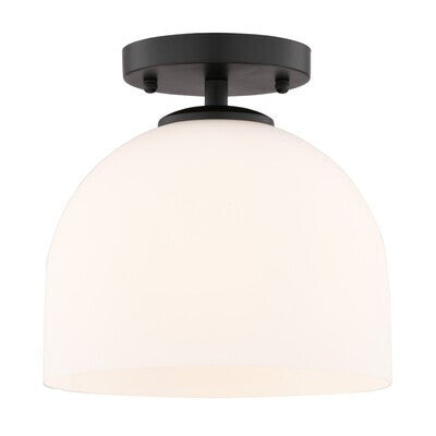 Vaxcel - C0346 - One Light Semi-Flush Mount - Shelby - Matte Black