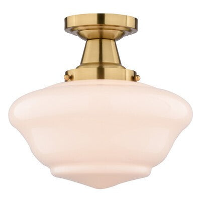 Vaxcel - C0349 - One Light Semi-Flush Mount - Eastgate - Antique Gold