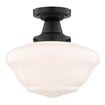 Vaxcel - C0350 - One Light Semi-Flush Mount - Eastgate - Matte Black