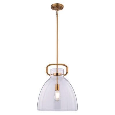 Vaxcel - P0431 - One Light Pendant - Madrona - Muted Brass