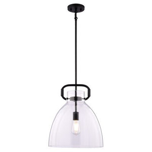 Vaxcel - P0432 - One Light Pendant - Madrona - Black