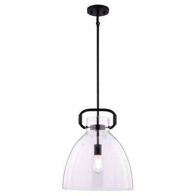Vaxcel - P0432 - One Light Pendant - Madrona - Black