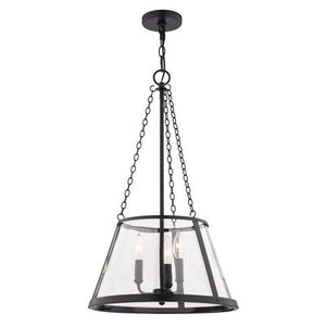 Vaxcel - P0437 - Three Light Pendant - Rochester - Matte Black