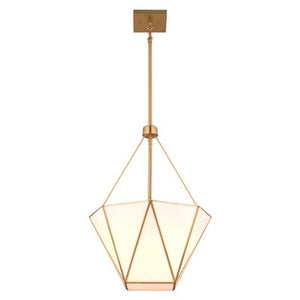 Vaxcel - P0439 - Three Light Pendant - Burnett - Muted Brass