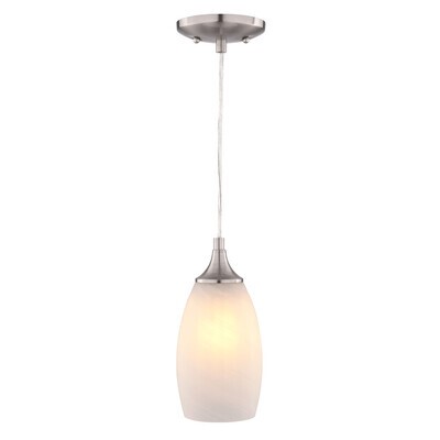 Vaxcel - P0450 - One Light Mini Pendant - Milano - Satin Nickel