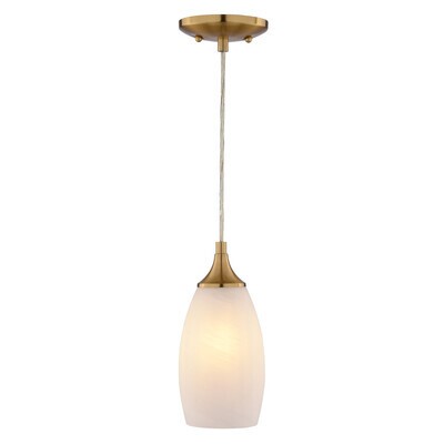 Vaxcel - P0451 - One Light Mini Pendant - Milano - Muted Brass