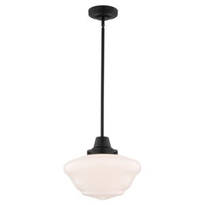 Vaxcel - P0453 - One Light Pendant - Eastgate - Matte Black