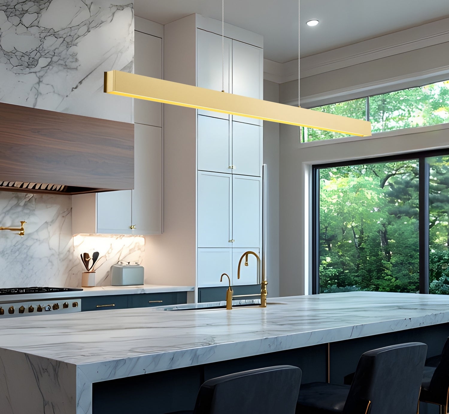 Z-Lite - 1016-72L-GLD-LED - LED Linear Chandelier - Hudson - Gold