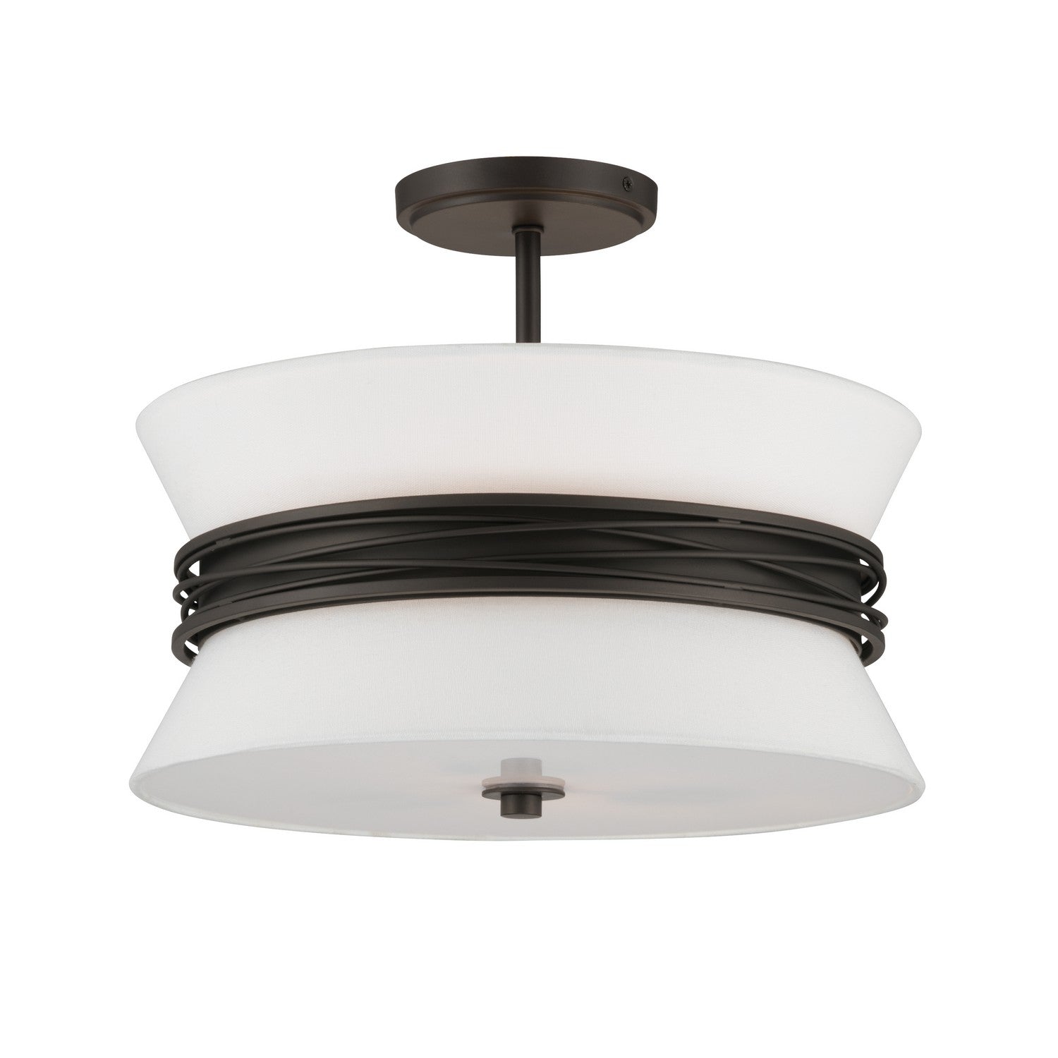 Minka-Lavery - 12417-860 - Three Light Semi-Flush Mount - Dalvor - Dark Bronze