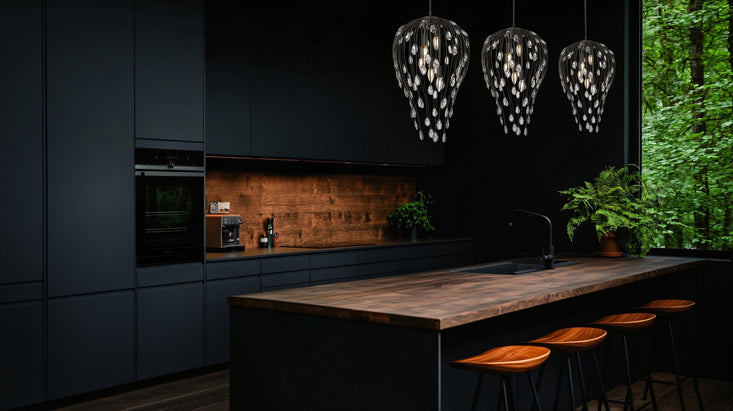 Z-Lite - 1957P15-MB - Five Light Pendant - Gabriella - Matte Black