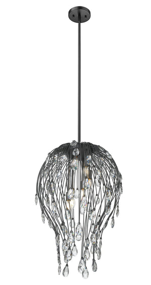 Z-Lite - 1957P18-MB - Six Light Pendant - Gabriella - Matte Black