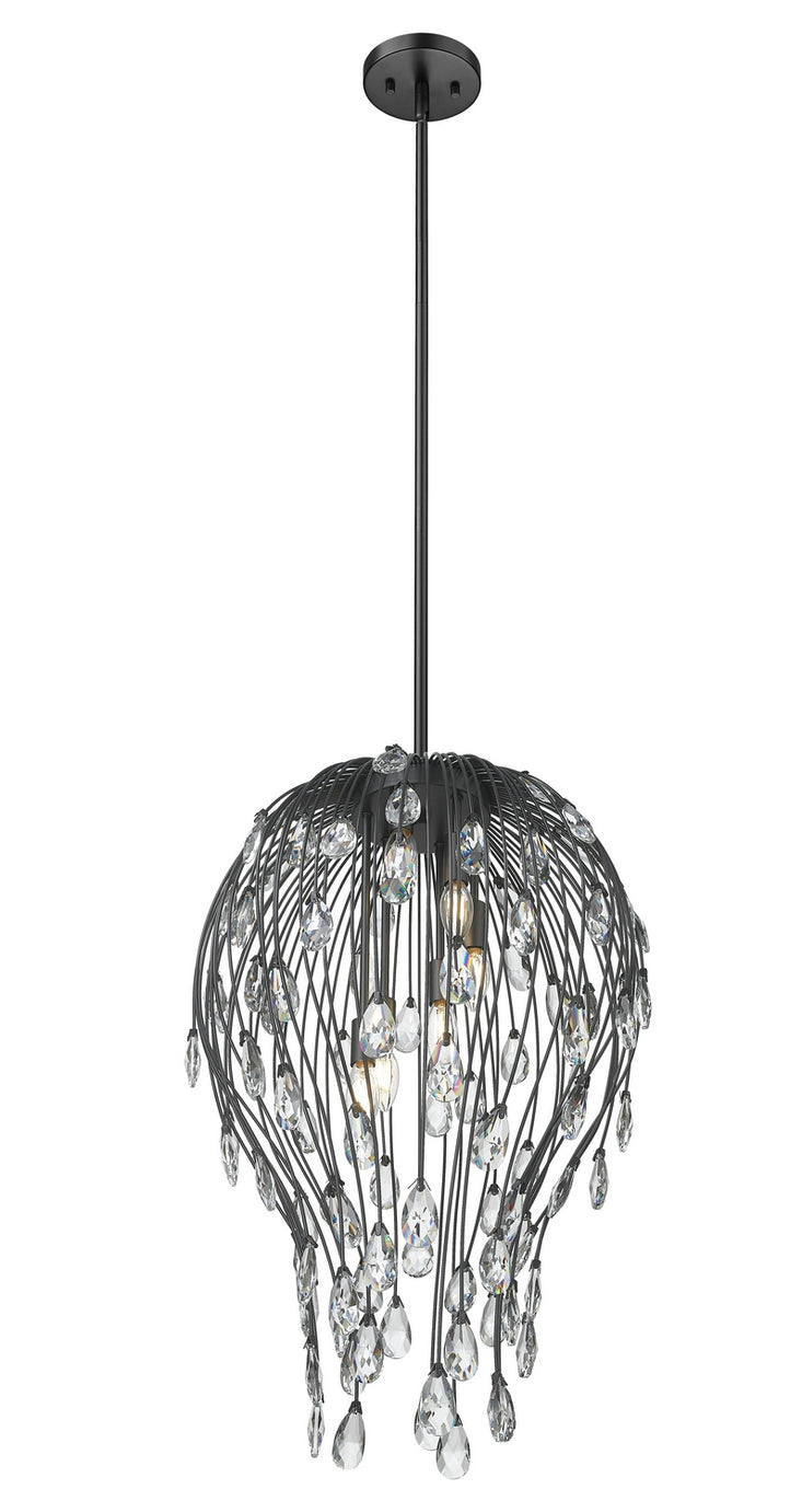 Z-Lite - 1957P18-MB - Six Light Pendant - Gabriella - Matte Black
