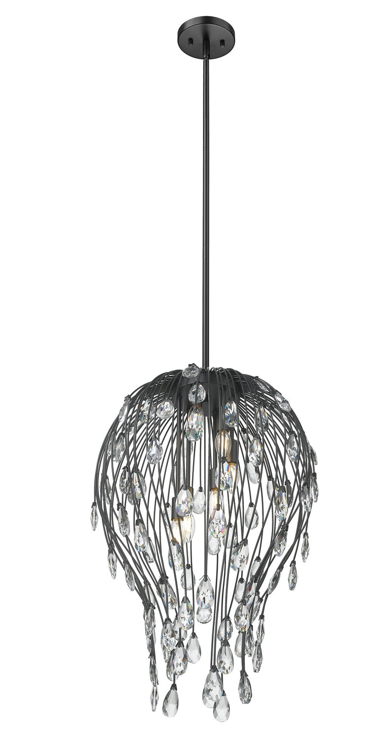 Z-Lite - 1957P18-MB - Six Light Pendant - Gabriella - Matte Black